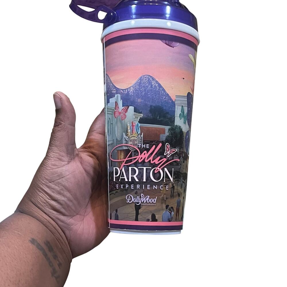 Dollywood Exclusive 2024 Dolly Parton Experience‎ Drink Cup With Straw